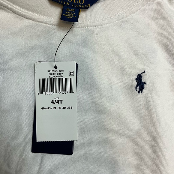 Polo Ralph Lauren Girls Logo Tie Dye French Terry Sweatshirt Size 4T - Picture 2 of 4